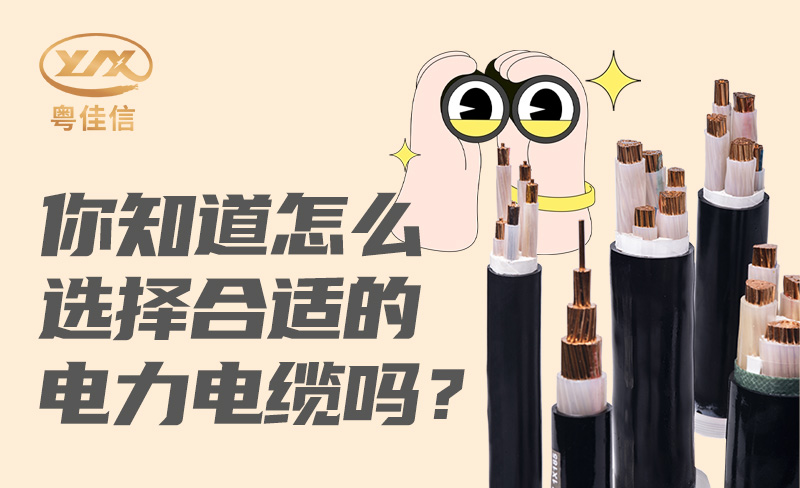 你知道怎么選擇合適的電力電纜嗎？